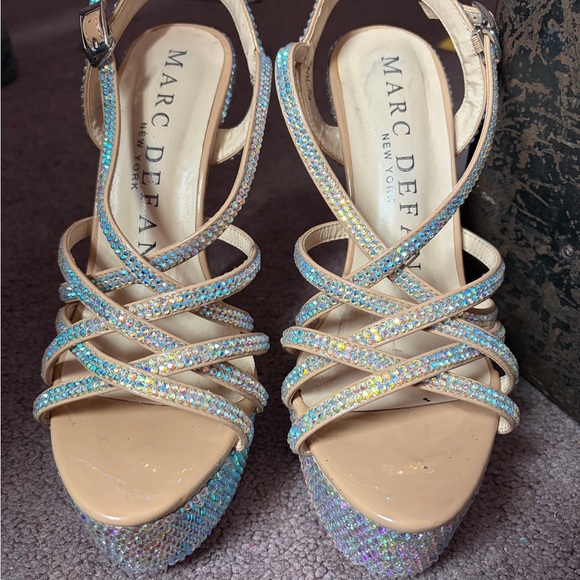 Marc Defang Shoes - Marc DeFang Stiletto AB Crystal Heels